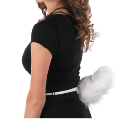 Deluxe White Bunny Tail