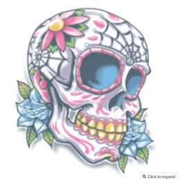 day of The Dead |Temparary tattoos | Calavera