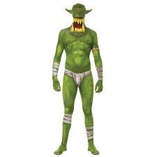 Green Orc Jaw Dropper Morphsuit | Child Large