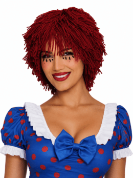 Yarn Rag Doll Wig | Red