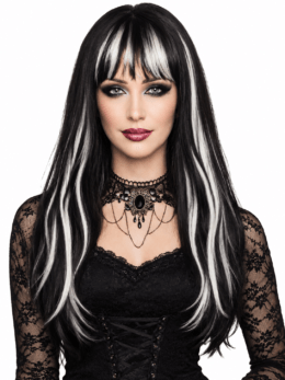 Silver and Black 2 Tone Wig