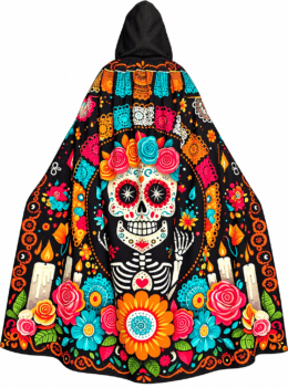 Day Of The Dead Cape | Candle Lit