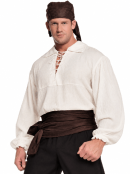 Cream Pirate Shirt | One Size