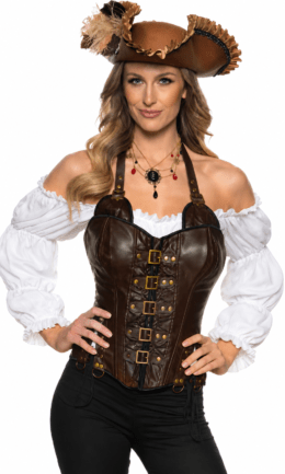 Brown Halter Top Corset | Large