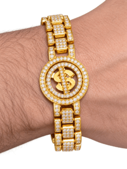 Spinning Dollar Sign Bracelet