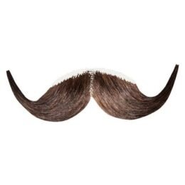 Classic Handlebar Moustache | Brown
