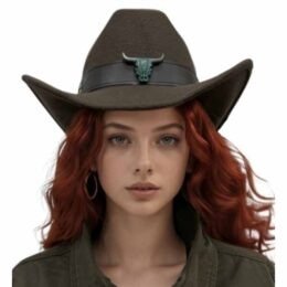 Longhorn Cowboy Hat | Dark Brown