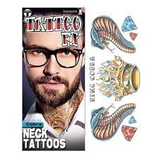 Neck Tattoos | Cobra