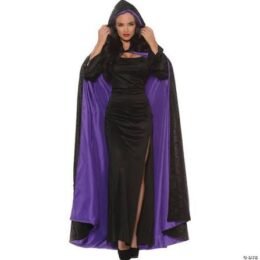 Deluxe Hooded Cape with Purple Lining