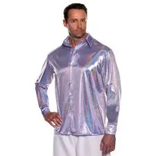 70's Metallic Disco Shirt | One Size
