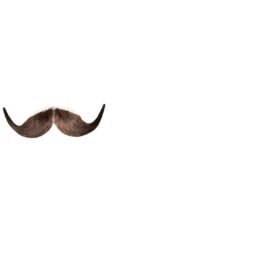 Mini Handlebar Moustache | Brown