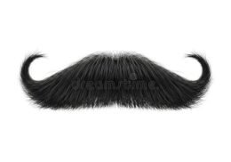 Mini Handlebar Moustache | Black