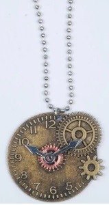 Steampunk Time Wheel Necklace